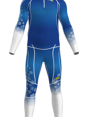 Podiumwear Unisex Gold Two-Piece Race Suit