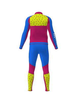 Podiumwear Unisex Gold Two-Piece Race Suit