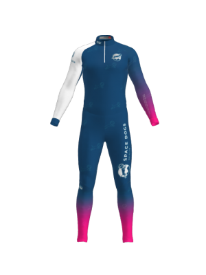 Podiumwear Unisex Silver Two-Piece Race Suit