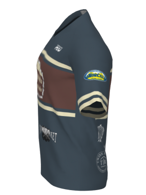 Podiumwear Men's Silver Short Sleeve MTB Jersey - New Fabric 2025!
