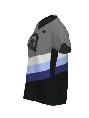 Podiumwear Women's Silver Short Sleeve MTB Jersey - NEW FABRIC 2025!