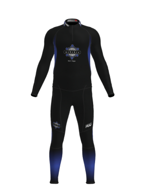 Podiumwear Unisex Gold Two-Piece Race Suit