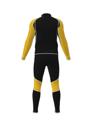 Podiumwear Unisex Gold Two-Piece Race Suit