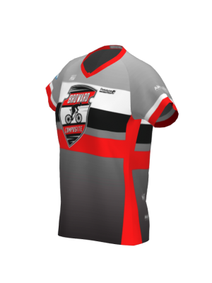 Podiumwear Women's Silver Short Sleeve MTB Jersey - NEW FABRIC 2025!