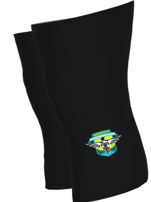 Podiumwear Dyed Black Kneewarmers