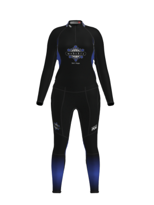 Podiumwear Women's Gold Two-Piece Race Suit