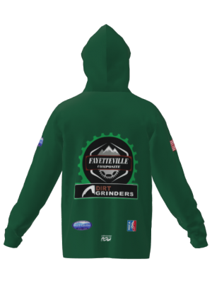 Podiumwear Unisex Slim-Fit Hoodie (Nordic Skiing) Back View