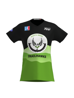 Podiumwear Women's Silver Short Sleeve MTB Jersey - NEW FABRIC 2025!