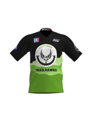Podiumwear Men's Silver Short Sleeve MTB Jersey - New Fabric 2025!
