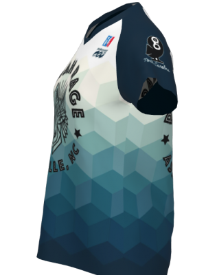 Podiumwear Women's Silver Short Sleeve MTB Jersey - NEW FABRIC 2025!