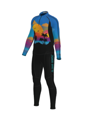 Podiumwear Unisex Gold Two-Piece Race Suit