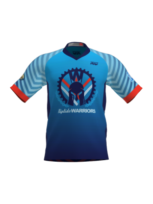 Podiumwear Men's Silver Short Sleeve MTB Jersey - New Fabric 2025!