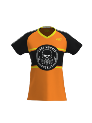 Podiumwear Women's Silver Short Sleeve MTB Jersey - NEW FABRIC 2025!