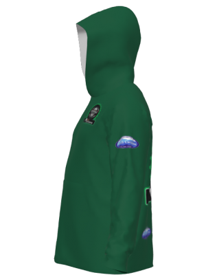 Podiumwear Unisex Slim-Fit Hoodie (Nordic Skiing) Side View