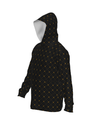 Podiumwear Unisex Slim-Fit Hoodie (Nordic Skiing) Side View