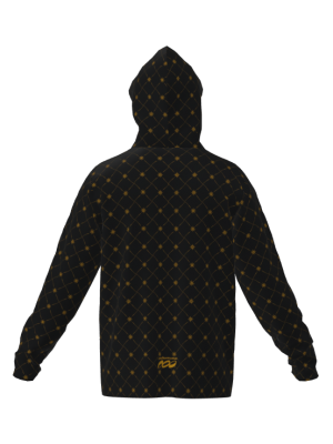 Podiumwear Unisex Slim-Fit Hoodie (Nordic Skiing) Back View