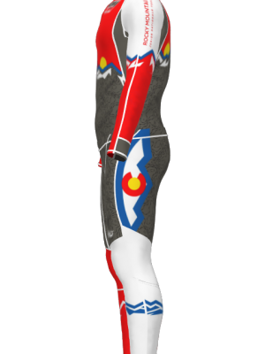 Podiumwear Unisex Gold Two-Piece Race Suit