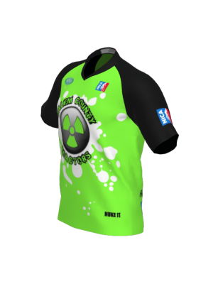 Podiumwear Men's Silver Short Sleeve MTB Jersey - New Fabric 2025!