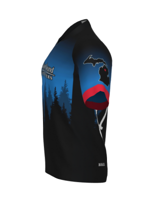 Podiumwear Men's Silver Short Sleeve MTB Jersey - New Fabric 2025!