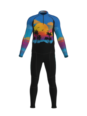 Podiumwear Unisex Gold Two-Piece Race Suit