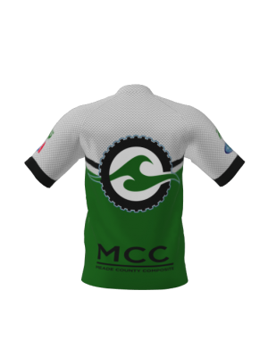 Podiumwear Men's Silver Short Sleeve MTB Jersey - New Fabric 2025!
