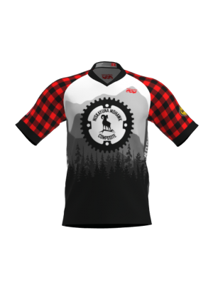 Podiumwear Men's Silver Short Sleeve MTB Jersey - New Fabric 2025!
