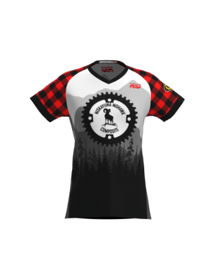 Podiumwear Women's Silver Short Sleeve MTB Jersey - NEW FABRIC 2025!