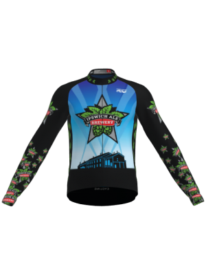 Podiumwear Men's Gold Merino Wool Long Sleeve Jersey
