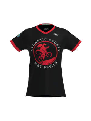 Podiumwear Women's Silver Short Sleeve MTB Jersey - NEW FABRIC 2025!