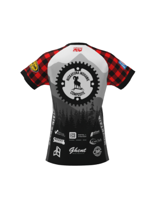 Podiumwear Women's Silver Short Sleeve MTB Jersey - NEW FABRIC 2025!