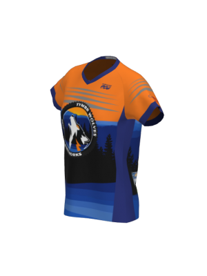 Podiumwear Women's Silver Short Sleeve MTB Jersey - NEW FABRIC 2025!