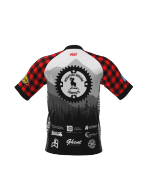 Podiumwear Men's Silver Short Sleeve MTB Jersey - New Fabric 2025!