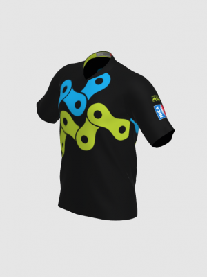 Podiumwear Men's Silver Short Sleeve MTB Jersey - New Fabric 2025!