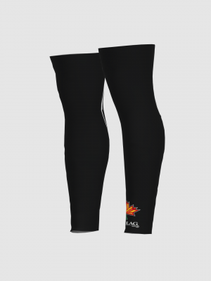 Podiumwear Dyed Black Legwarmers