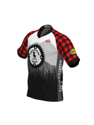 Podiumwear Men's Silver Short Sleeve MTB Jersey - New Fabric 2025!