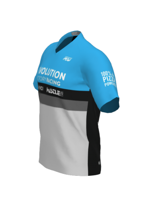 Podiumwear Men's Silver Short Sleeve MTB Jersey - New Fabric 2025!