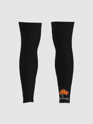 Podiumwear Dyed Black Legwarmers