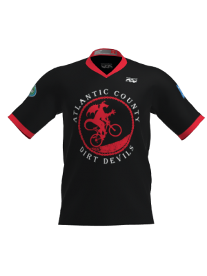 Podiumwear Men's Silver Short Sleeve MTB Jersey - New Fabric 2025!