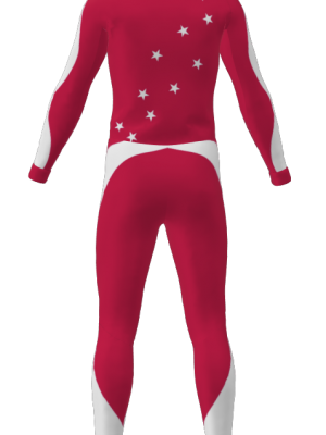 Podiumwear Unisex Silver Two-Piece Race Suit