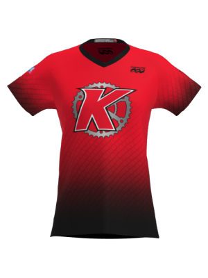 Podiumwear Women's Silver Short Sleeve MTB Jersey - NEW FABRIC 2025!