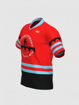 Podiumwear Men's Silver Short Sleeve MTB Jersey - New Fabric 2025!
