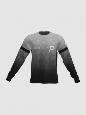 Podiumwear Unisex Silver Long Sleeve Tech Tee - New Fabric 2025!