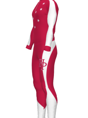 Podiumwear Unisex Silver Two-Piece Race Suit