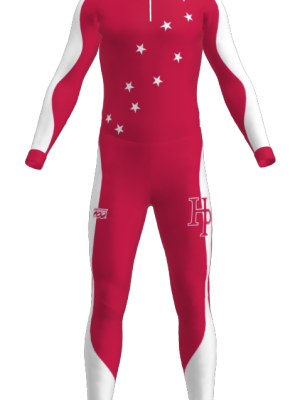 Podiumwear Unisex Silver Two-Piece Race Suit