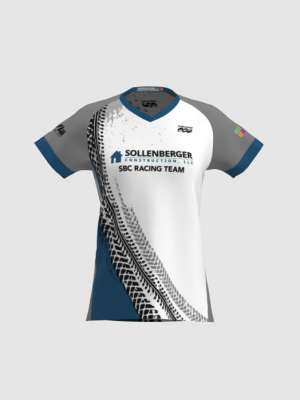 Podiumwear Women's Silver Short Sleeve MTB Jersey