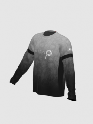 Podiumwear Unisex Silver Long Sleeve Tech Tee - New Fabric 2025!