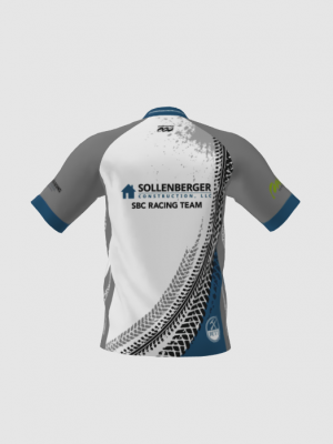 Podiumwear Men's Silver Short Sleeve MTB Jersey