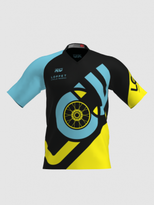 Podiumwear Men's Silver Short Sleeve MTB Jersey - New Fabric 2025!