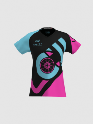 Podiumwear Women's Silver Short Sleeve MTB Jersey - NEW FABRIC 2025!