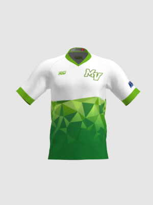 Podiumwear Men's Silver Short Sleeve MTB Jersey - New Fabric 2025!